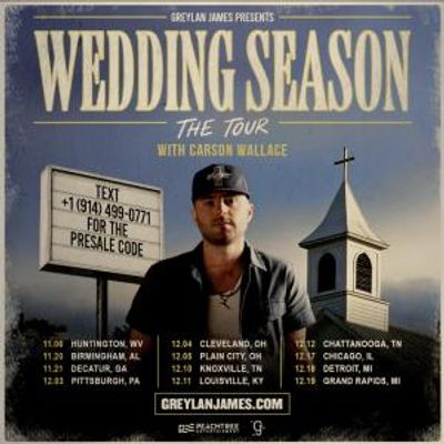 Greylan James to Launch 12-Date WEDDING SEASON: THE TOUR