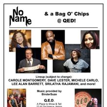 NO NAME & A BAG OF CHIPS Variety Show Returns To QED Astoria This Month