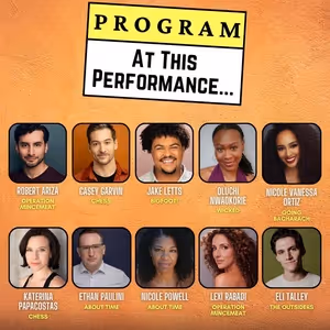 Performers From CHESS, THE OUTSIDERS, and More Set For AT THIS PERFORMANCE... at the…