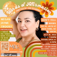 WORDS OF AFFIRMATION: The One-Woman Disco Show by Megan Jayme Troost is Getting a…