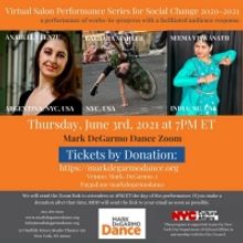 Mark DeGarmo Dance to Broadcast Virtual Salon Performance Series for Social Change in