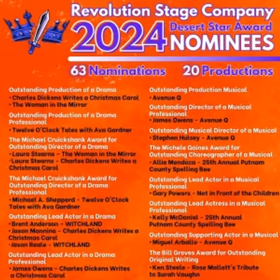 REVOLUTION STAGE COMPANY'S Inaugural Year Garners Over 60 DTL Noms