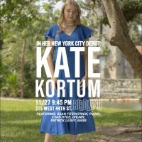 Jazz Vocalist Kate Kortum Will Make Her Debut at the Birdland Theater