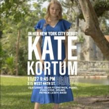 Jazz Vocalist Kate Kortum Will Make Her Debut at the Birdland Theater