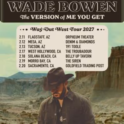 Wade Bowen to Launch Way Out West Tour 2027 in February