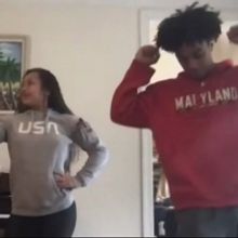 VIDEO: Brother and Sister Perform Virtual Dance Routine