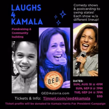 Q.E.D. To Hold Political Comedy Events Through Election Day