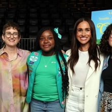 Meghan, Duchess Of Sussex Joins Director Alysa Nahmias And The Girls Scouts At Cookie