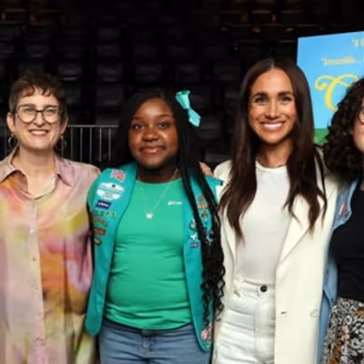 Meghan, Duchess Of Sussex Joins Director Alysa Nahmias And The Girls Scouts At Cookie