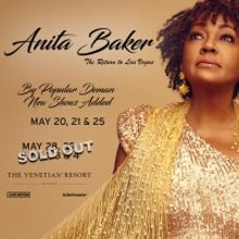 Anita Baker Adds Three Shows at the Venetian Resort Las Vegas