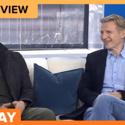 Liam Neeson & Zachary Levi Talk Playing CIA Ops in 'The Fix'