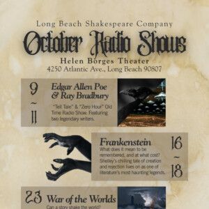 Long Beach Shakespeare Company Unveils October Radio Show Season