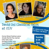 Lineup Set For The Season Opener of the David Oei Classical Salon This Weekend at…