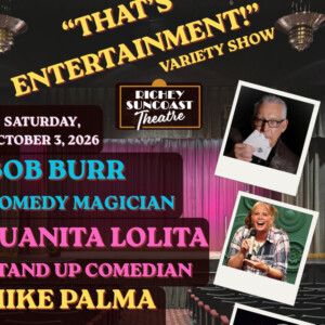 Bob Burr, Juanita Lolita, and Mike Palma to Perform at Richey Suncoast Theatre Video