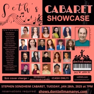 Seth Bisen-Hersh to Present Stephen Sondheim Tribute Cabarets at Don't Tell Mama