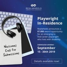 Realwheels Theatre Announces National Call For Playwright-in-Residence