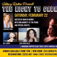 Hillary Rollins Presents THE RIGHT TO CABARET at The Gardenia Supper Club