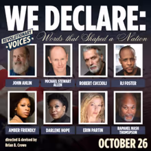 WE DECLARE to Open at Shakespeare Theatre of New Jersey This Month