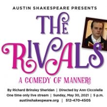 Live Zoom Reading Of THE RIVALS to be Presented by Austin Shakespeare