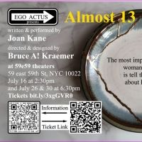 ALMOST 13 to be Presented in the East to Edinburgh Festival at 59e59 Theaters This…