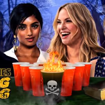 AMERICAN HORROR STORY Cast Plays Hot Ones Wing Pong
