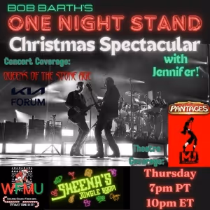 Join Bob Barth's One Night Stand for a ONE NIGHT STAND CHRISTMAS SPECTACULAR