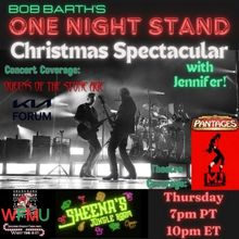 Join Bob Barth's One Night Stand for a ONE NIGHT STAND CHRISTMAS SPECTACULAR