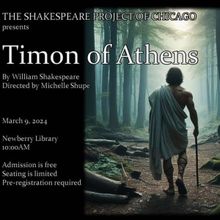 Shakespeare Project Of Chicago to Present Free Performance Of TIMON OF ATHENS