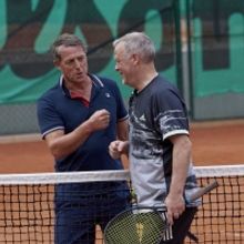 Hugh Grant Won His First Game in the Sweden Open at Båstad