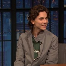 VIDEO: Timothée Chalamet Talks About Meeting Emma Watson on LATE NIGHT WITH SETH MEY