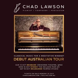 Pianist, Composer And Wellness Expert Chad Lawson Brings His Contemporary Approach…