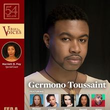 Germono Toussaint to Perform in VERSES AND VOICES at 54 Below