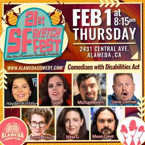 Comedians With Disabilities Act to Make Debut At SF Sketchfest At The Alameda Comedy…