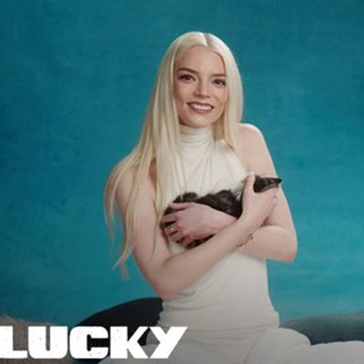 ANYA TAYLOR-JOY and DREW STARKEY Take a Break to Play With Kittens for LUCKY