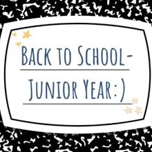 Student Blog: Back to School: Junior Year!