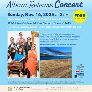 Percussia to Present MURMURATION Concert At The Brownson Center