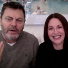 VIDEO: Nick Offerman & Megan Mullally Talk About How They Met on LATE NIGHT WITH…