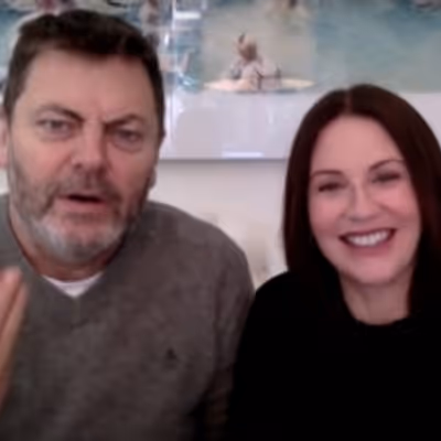 VIDEO: Nick Offerman & Megan Mullally Talk About How They Met on LATE NIGHT WITH SETH MEYERS