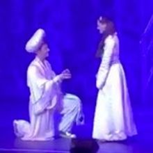 VIDEO: Star of ALADDIN in the UK Proposes to Co-Star On Stage