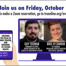 TRU to Present 'Checking The Pulse Of Indie Theater, And Ensuring Its Future Health'