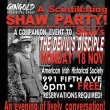Gingold Theatrical Group Will Host A SCINTILLATING SHAW PARTY