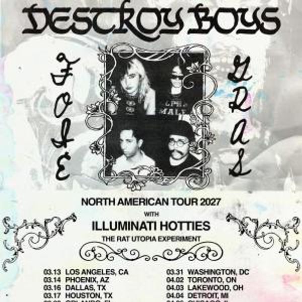 Destroy Boys to Launch 2027 North American Tour Starting March 13 Photo