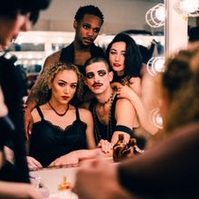  SPANISH ARTIST, ANNA ALIAU GUERRA, PORTRAYING 'HELGA' IN CABARET at the Virginia The