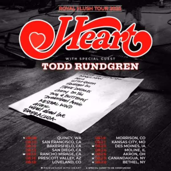 Heart Add Additional Dates to Royal Flush Tour 2025 Photo