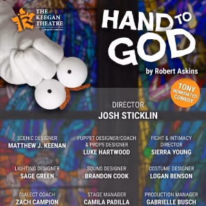 Cast Set for Tony-Nominated Comedy HAND TO GOD at Keegan Theatre