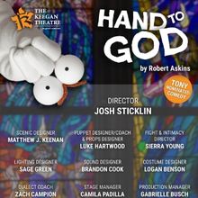 Cast Set for Tony-Nominated Comedy HAND TO GOD at Keegan Theatre