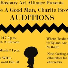 The Roxbury Arts Alliance to Hold Auditions for YOU'RE A GOOD MAN CHARLIE BROWN