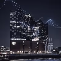 Hamburg's Landmark Concert Hall Brought To Life By Spectacular Light Installation…