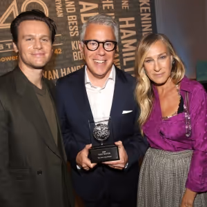 Video: Sarah Jessica Parker and Jonathan Groff Host New 42 Studios Celebration