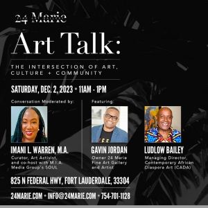 24 Marie Fine Art Gallery Presents Art + Community Talk: The Intersection Of Art…